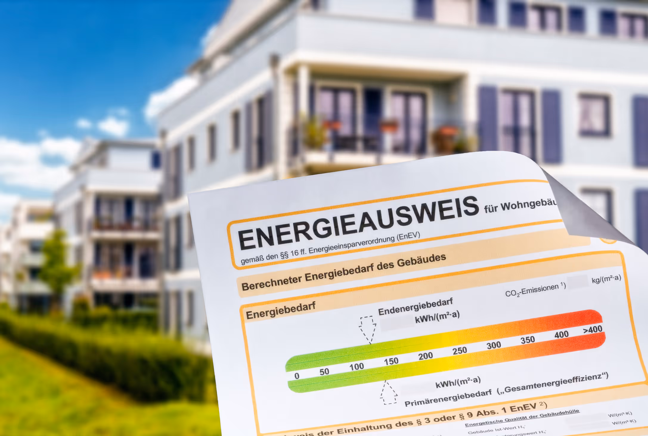 Bild: Energieausweis für ein Haus